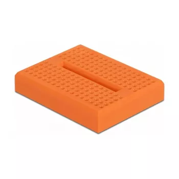 Breadboard DELOCK 18319, plastová prototypovacia doska, oranžová, 36×46×10 mm
