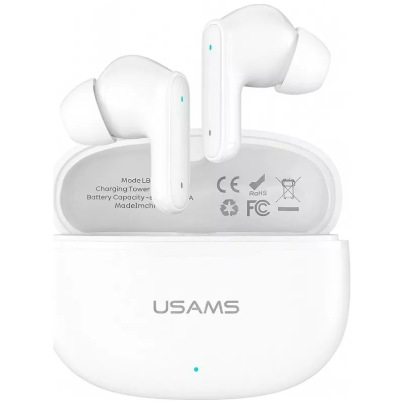Bluetooth slúchadlá 6.0 E05 TWS biele