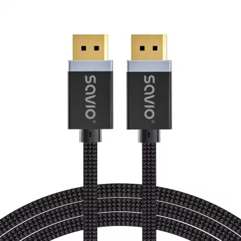 SAVIO DISPLAYPORT (M) - DISPLAYPORT (M) KÁBEL, V1.4, 3 m, CL-176