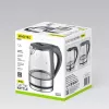 Maestro MR-062-BLACK elektrická sklenená kanvica, 1630 W, 1,2 L