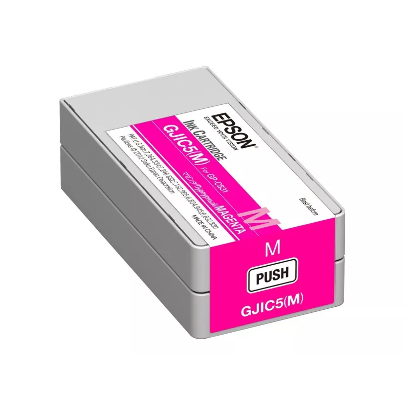 Epson GJIC5(M): atramentová kazeta pre ColorWorks C831 (purpurová) (minimálne množstvo objednávky = 10)