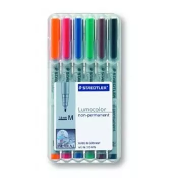 Fixka Staedtler 315 WP6 čierna modrá hnedá zelená oranžová červená