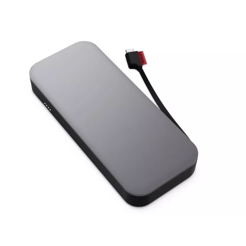 Lenovo Go USB-C powerbank na notebook (20 000 mAh), lítium-iónová, čierno-sivá, USB Type-A a Type-C