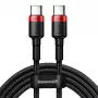 Baseus Cafule PD2.0 100W Flash-Charging USB na Type-C kábel (20V 5A) 2m červená+čierna