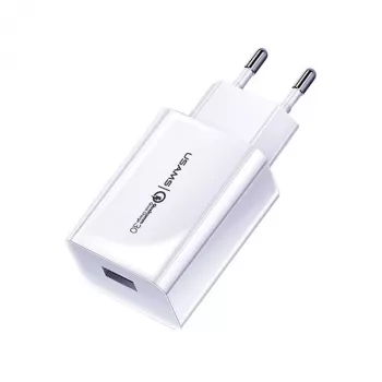 Nabíjačka usams T22 18W QC 3.0 s USB-C káblom — 18W rýchlonabíjačka, Quick Charge 3.0