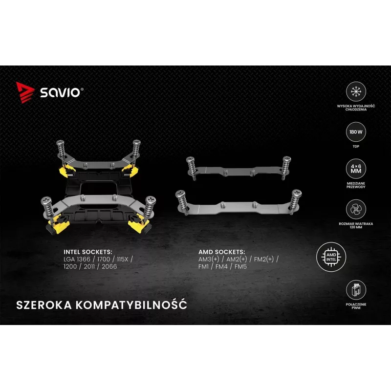 SAVIO VORTEX X2 Chladič procesora