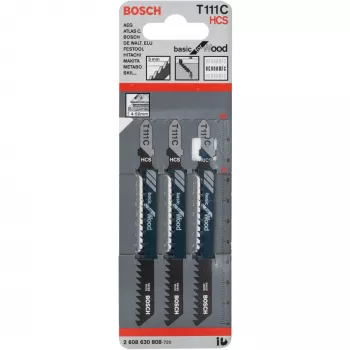 Bosch T 111 C prímočiara pílový list z uhlíkovej ocele (HCS) 3 ks