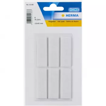 HERMA 15186 samolepiaca etiketa obdĺžnik biela 15x45mm 6 kusov