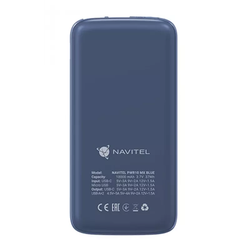 Prenosná powerbank Navitel PWR10 MX MODRÁ 10000 mAh