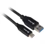 USB-3.2-Gen-2 kábel, USB-A konektor samec > USB-C konektor samec (čierna, 0,5 metra)