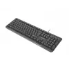 NATEC KLÁVESNICA TROUT SLIM USB, US-LAYOUT, ČIERNA