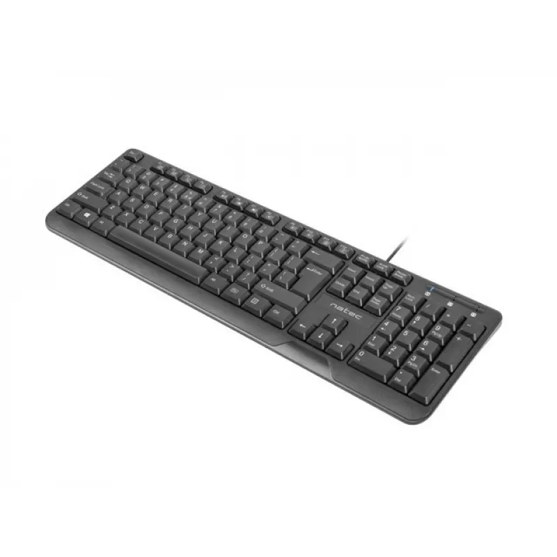 NATEC KLÁVESNICA TROUT SLIM USB, US-LAYOUT, ČIERNA