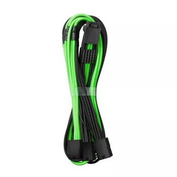 CableMod 12VHPWR na 3× PCIe ModMesh kábel 45 cm, čierna/svetlozelená