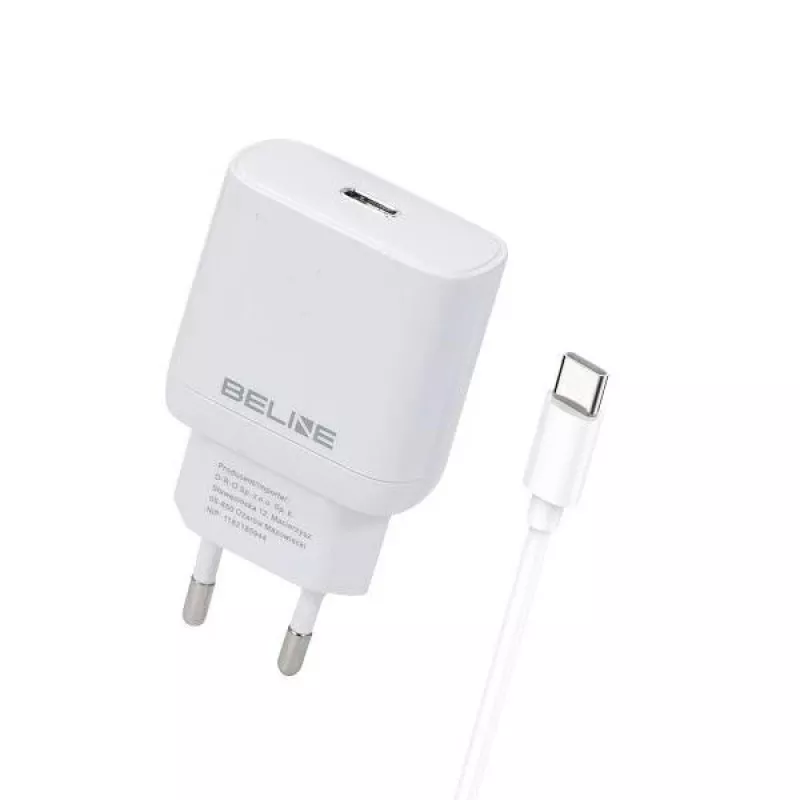 Nabíjačka 30W USB-C Beline Beli02177 biela s USB-C káblom
