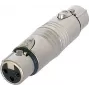 Neutrik - audio invertorový adaptér - XLR3 (W) na XLR3 (W) (NA3FF)