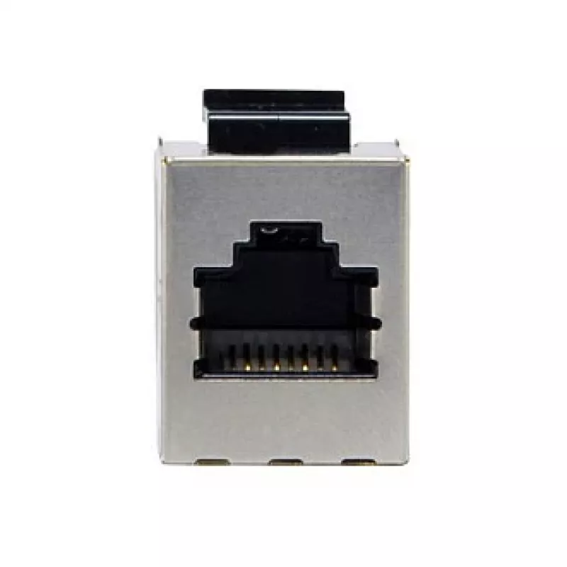 Chránená Cat6 Keystone inline spojka sada 8 ks, EQUIP — ploché prevedenie, RJ-45, 17×35,5×24,4 mm, strieborná