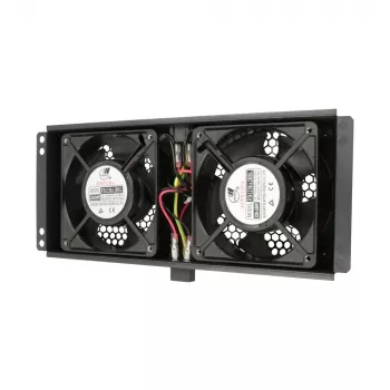 Chladiaci ventilátor Extralink 2 FANS ROOF COOLING UNIT 220V AC čierny kov