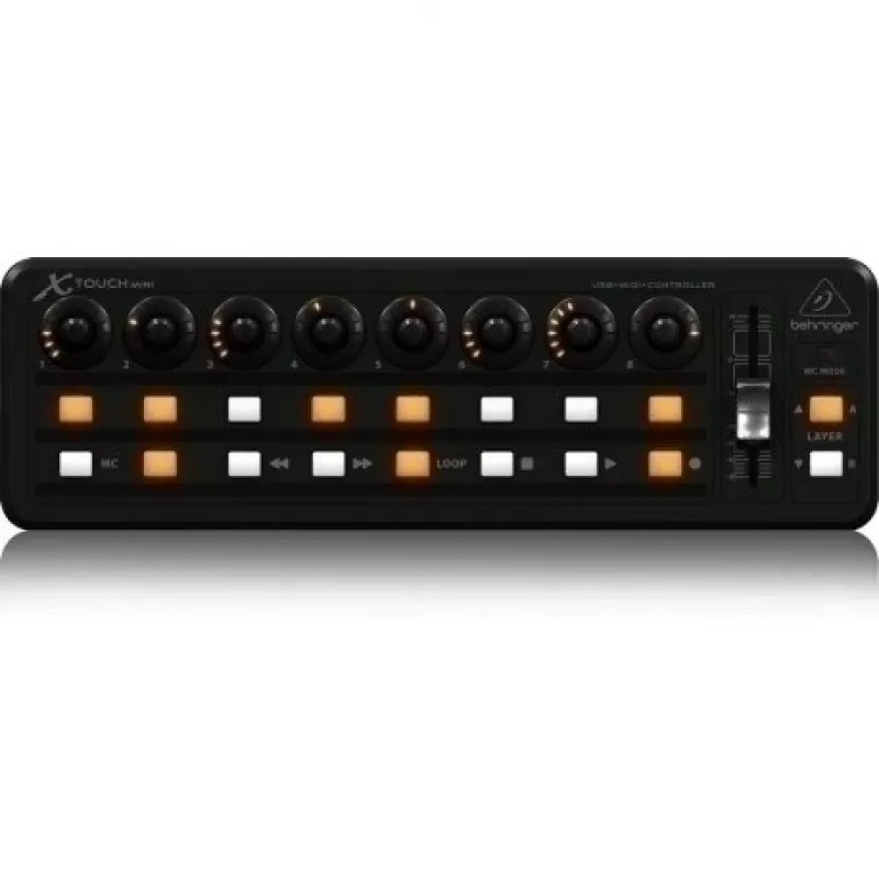 MIDI klávesnica USB Behringer X-TOUCH MINI typ ovládania tlačidlá otočné regulátory posuvníky