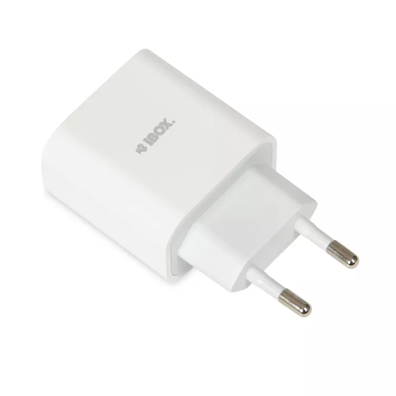 Interiérová USB Type-C rýchlonabíjačka IBOX C-37, 20W, USB‑C PD 3.0, 3 A výstup, biela