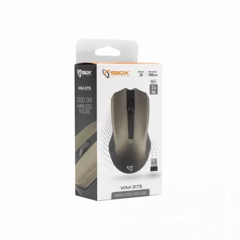 Sbox WM-373G bezdrôtová myš sivá