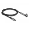USB Type-C na Lightning nabíjací a dátový kábel s uhlovým konektorom a funkciou stojana, DELOCK 1,5 m, 9 V 3 A (MFi)