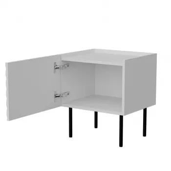 Nočný stolík Cama LUCCA nočný stolík 2 ks 47x40x52 cm biely MDF/drevotrieska