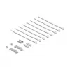 Patch panel DELOCK Mini Desktop RJ45 8 portov Cat.6A tienený čierny na stôl, stenu alebo lištu DIN