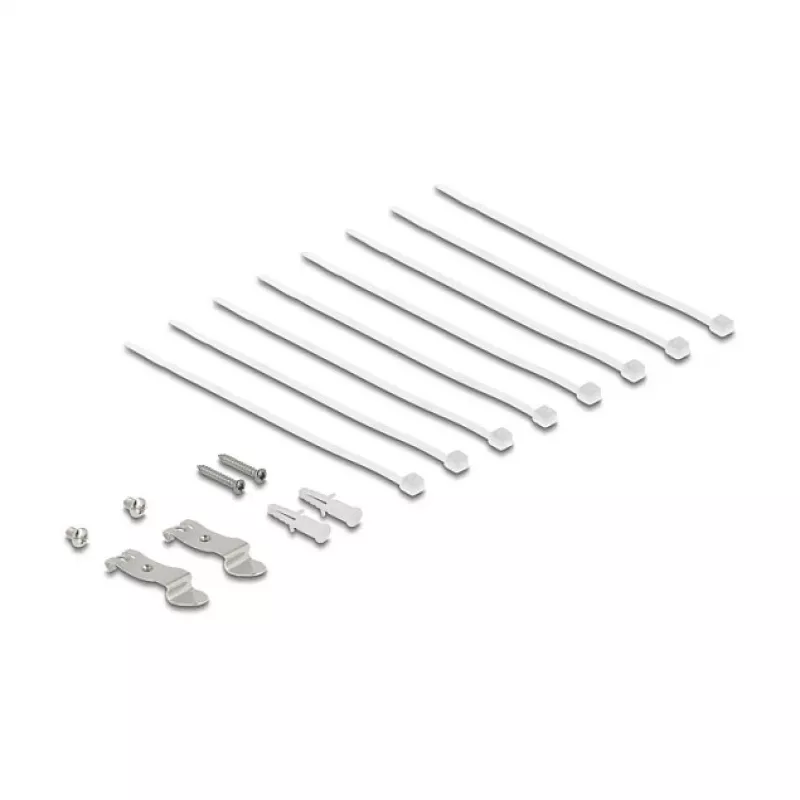 Patch panel DELOCK Mini Desktop RJ45 8 portov Cat.6A tienený čierny na stôl, stenu alebo lištu DIN