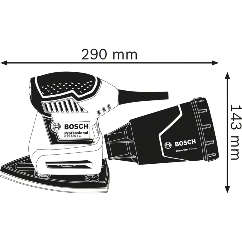 Bosch GSS 160 Multi multitool brúska 24000 RPM viacfarebná