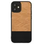 Ochranné puzdro Man and Wood pre iPhone 12 mini Herringbone Nero čierna