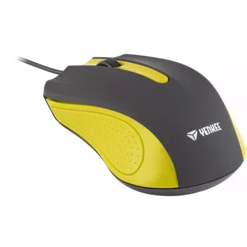 USB káblová myš, 3 tlačidlá, pogumovaný povrch