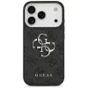 GUESS | Hardcase 4G | Zadný kryt | iPhone 17 Pro Max | Apple | Ekologická koža/PC/Plast/TPU | Čierna