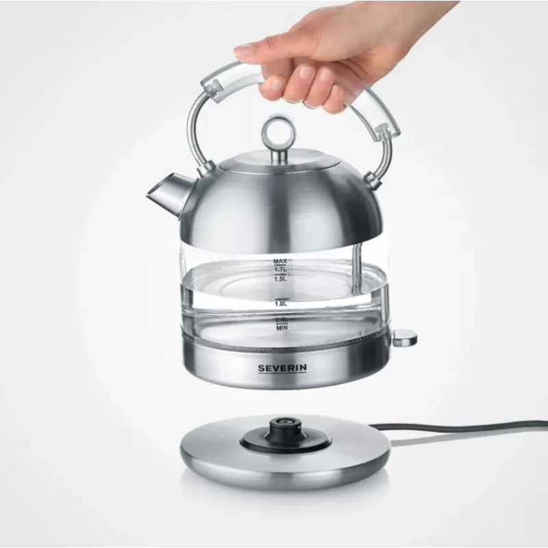 Elektrická kanvica Severin 1,7 L 2400 W nerezová oceľ