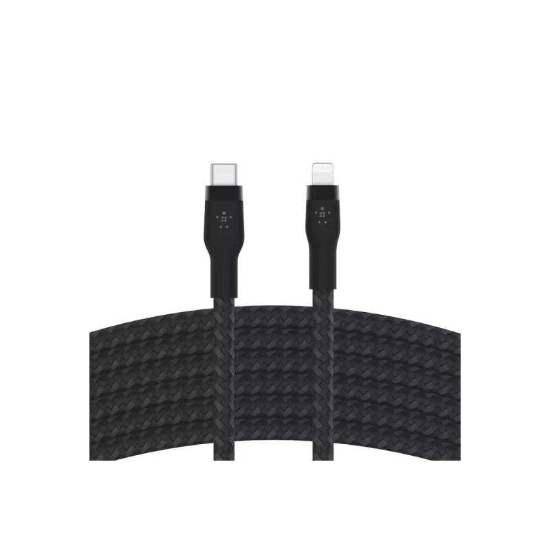 Belkin BOOST CHARGE - Lightning kábel - 24 pin USB-C samec na Lightning samec - 3 m - čierny - pre Apple iPad/iPhone/iPod (Lightning)