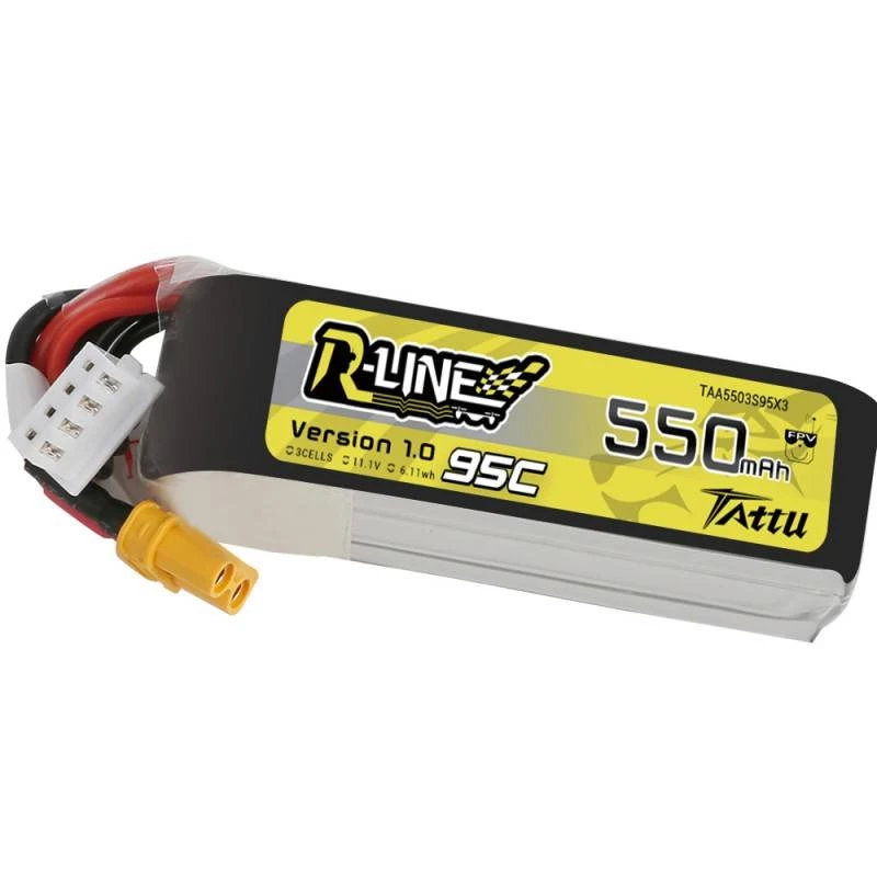 Batéria Tattu R-Line 550mAh 11,1V 95C 3S1P XT30