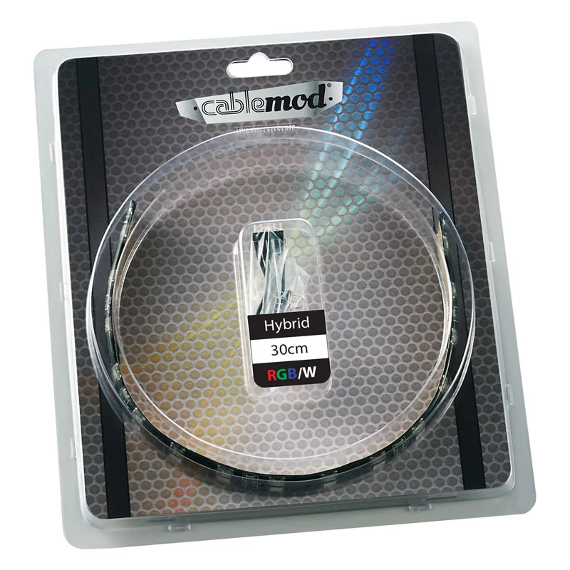 LED pásik CableMod CM-LED-30-D30RGBW-R biely RGB 30 cm