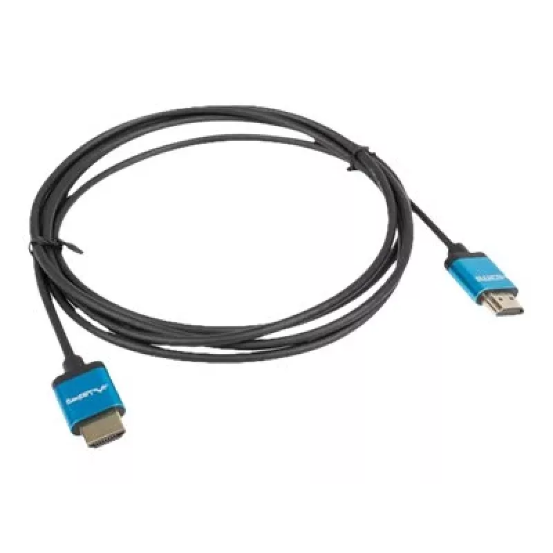 HDMI kábel LANBERG CA-HDMI-22CU-0018-BK 1,8 m — HDMI Type-A na A, HDMI 2.0, 18 Gbit/s, ARC, pozlátený