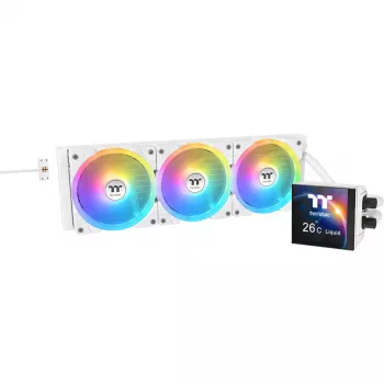 AIO kvapalinový chladič THERMALTAKE MAGFloe 360 Ultra White 360 mm radiátor, 360 mm, biely