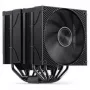CPU chladič Jonsbo CA90 Dual-Tower s 1×130 mm a 1×120 mm PWM-ARGB ventilátorom, čierny