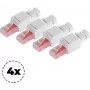 Sieťový konektor ShiverPeaks 75011-4 Cat. 6 bez nástroja RJ45 konektor, 8P8C