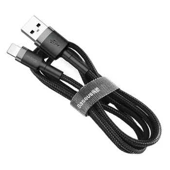 Baseus Cafule USB Lightning kábel 2A 3m (čierna+sivá)