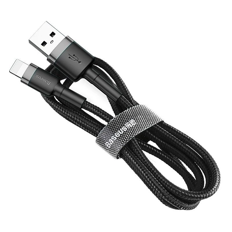 Baseus Cafule USB Lightning kábel 2A 3m (čierna+sivá)