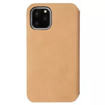 Puzdro na telefón Krusell Sunne pre Apple iPhone 11 Pro Max — vintage nude, folio puzdro s priehradkami na karty