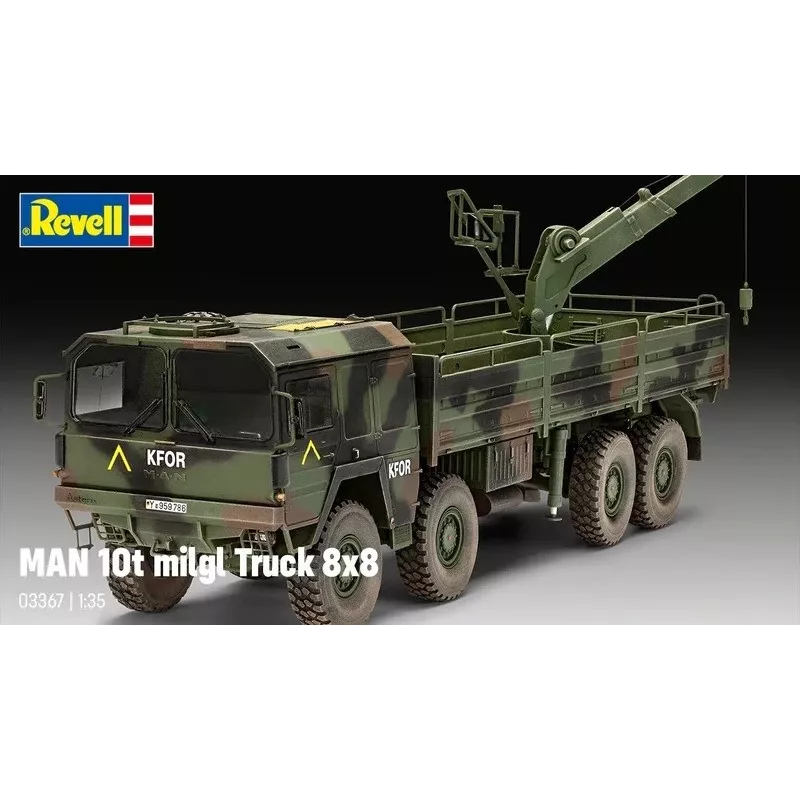 Plastový modelársky set REVELL Man 10T Milgl 8x8 LKW mierka 1/35