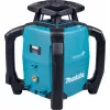 Akumulátorový rotačný laser SKR001Z, 12Volt - 40Volt (modrý/čierny, bez batérie a nabíjačky, zelená laserová línia, kufrík)
