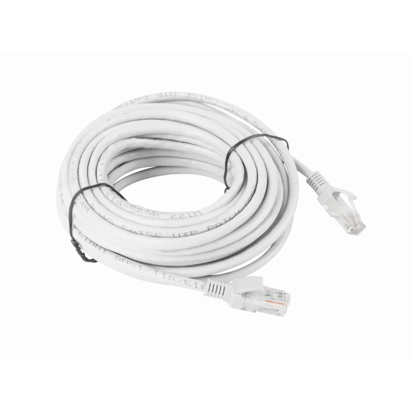 Sieťový kábel LANBERG PCU6-10CC-1000-S RJ-45 Cat6, U/UTP tienený, 10 m, sivý