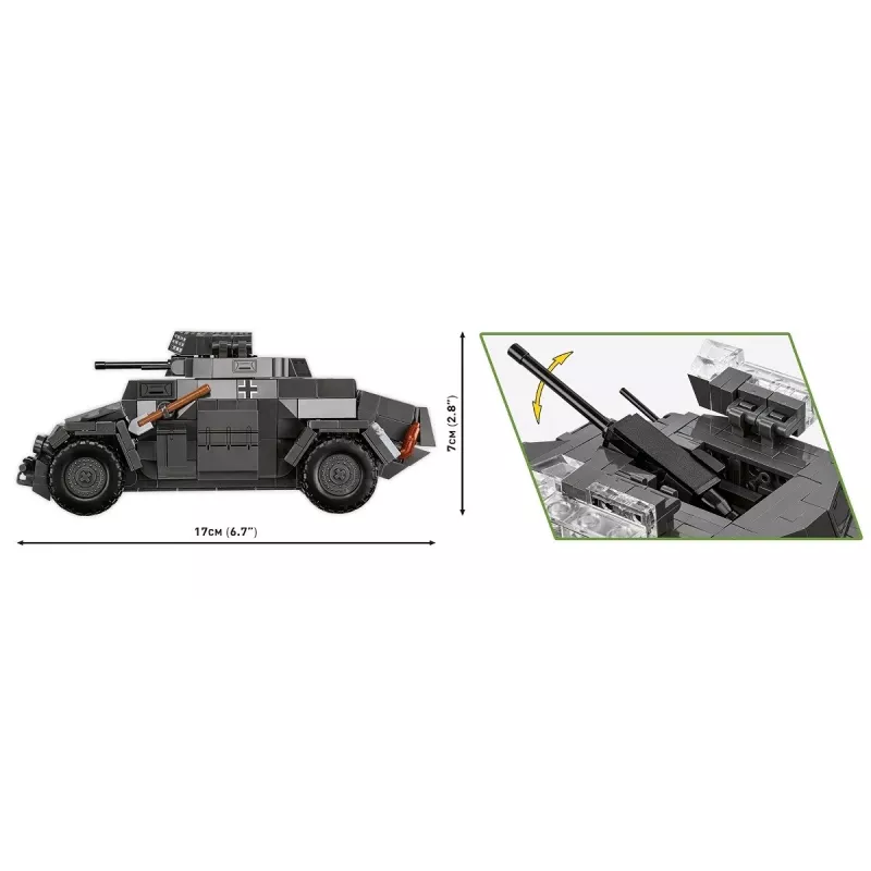 Cobi Blocks Sd.Kfz 222 stavebnica COBI-2657 — 502 kociek