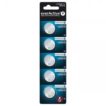 Lítiumové batérie Mini CR2016 blister 5 ks - batéria - CR2016 (CR20165BL) - Everactive