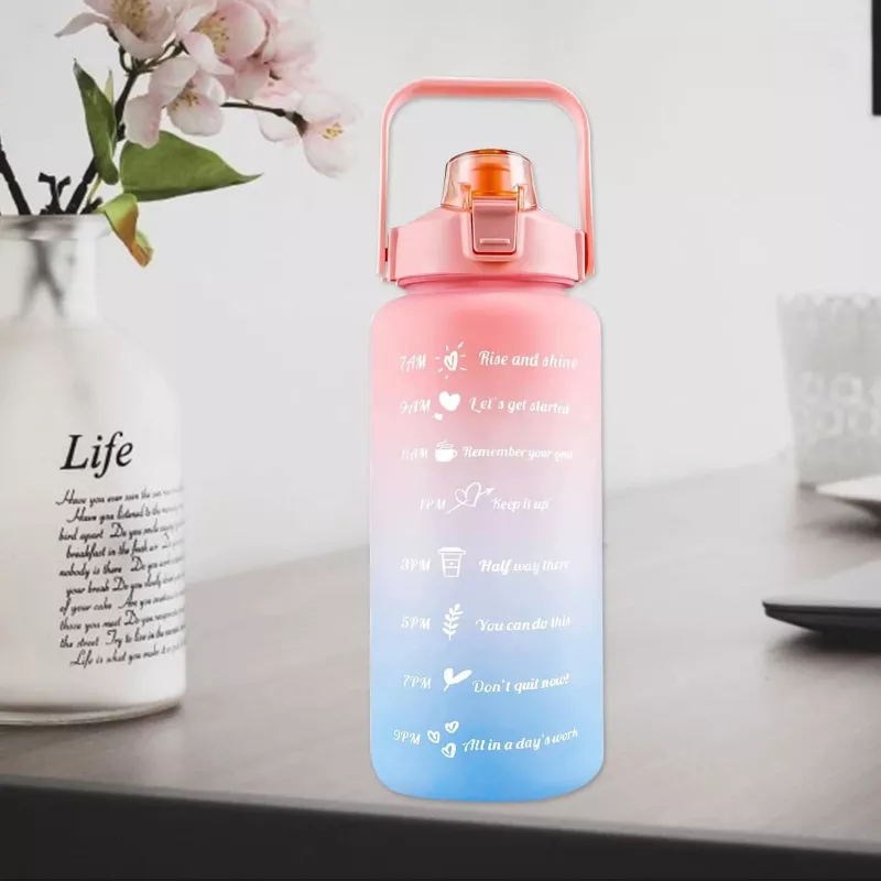 Extralink Motivačná fľaša, 2000 ml, Zeleno-fialová, BUT-190