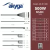 Akyga Basic AK-B1-500 ATX napájací zdroj 500 W, 120 mm ventilátor, pasívne PFC, sivý